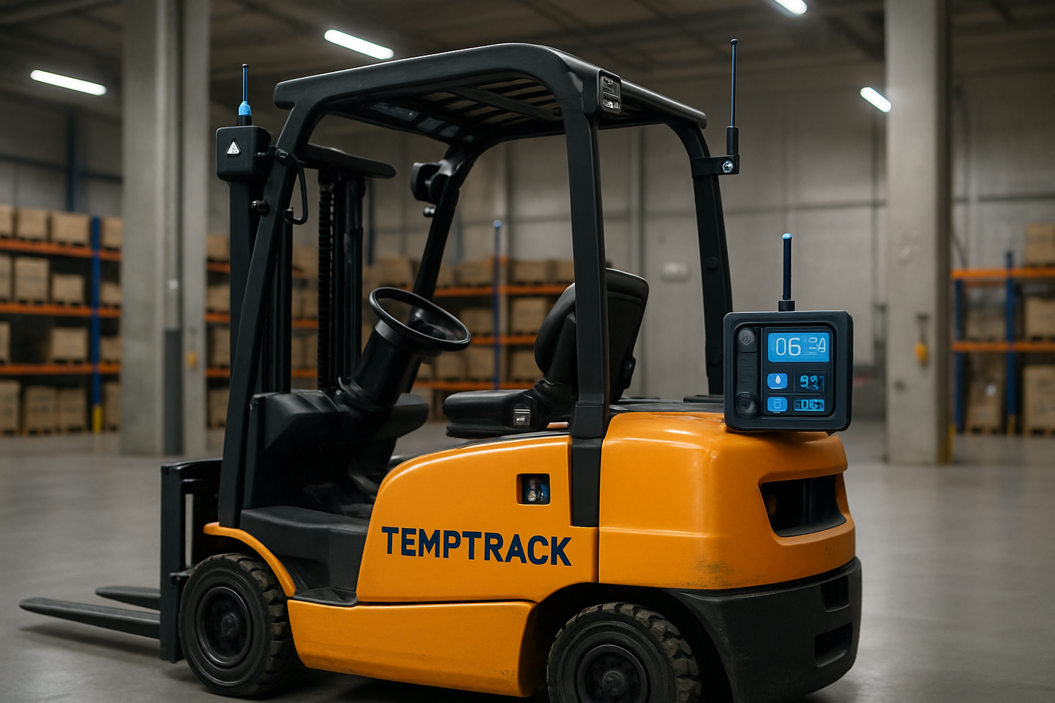 Empilhadeira com telemetria TempTrack