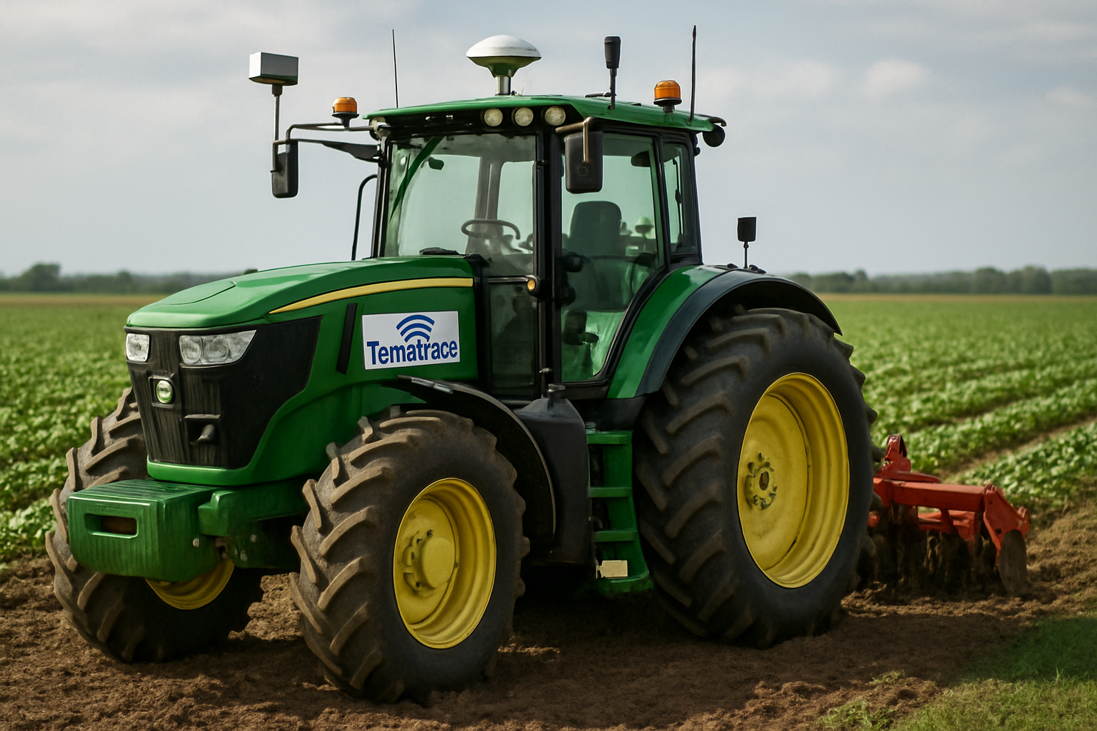 Trator Agrícola com telemetria TempTrack